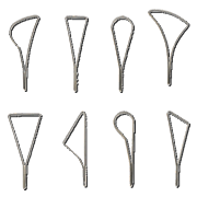 Glyptic Serrated Large Loops - Set of 8
