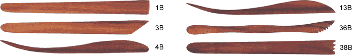 Acacia Wood Tools 8"<br>(formerly Boxwood Tools)